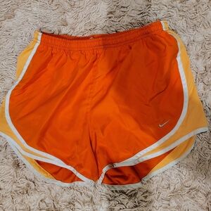 Nike Dri-FIT Orange Shorts with White Accents